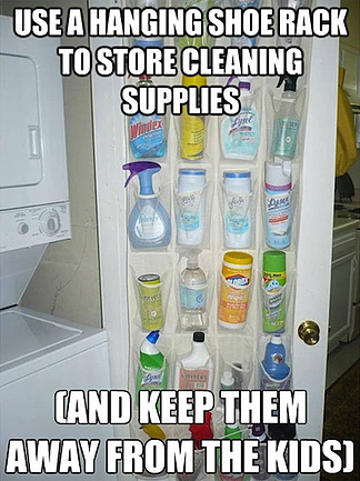 Cleaning-supply-storage