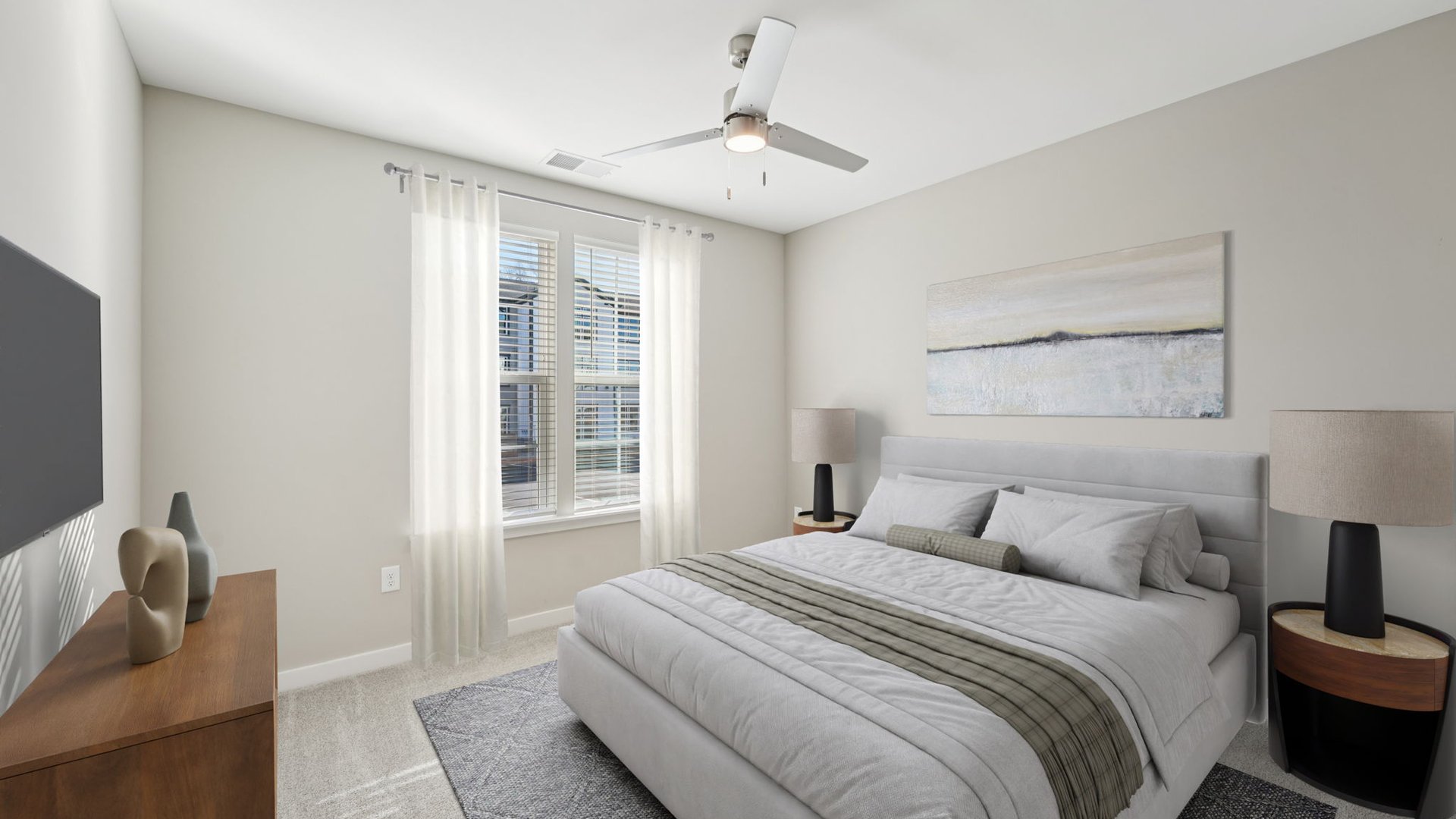 Spacious Carpeted Bedrooms at Springs at Locust Grove.