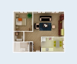 Studio or One-Bedroom Apartment Twin Cities