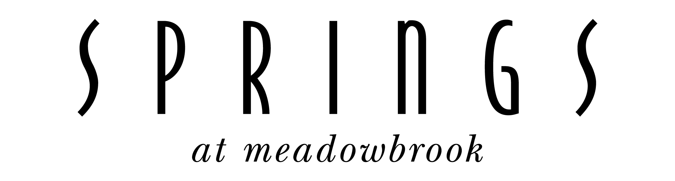 Springs at Meadowbrook Logo - Black