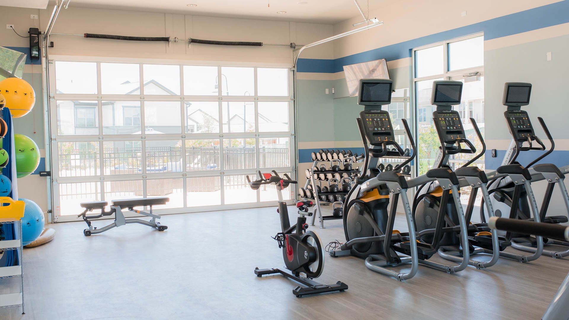 State-of-the-art fitness center at Springs at Sunfield Apartments
