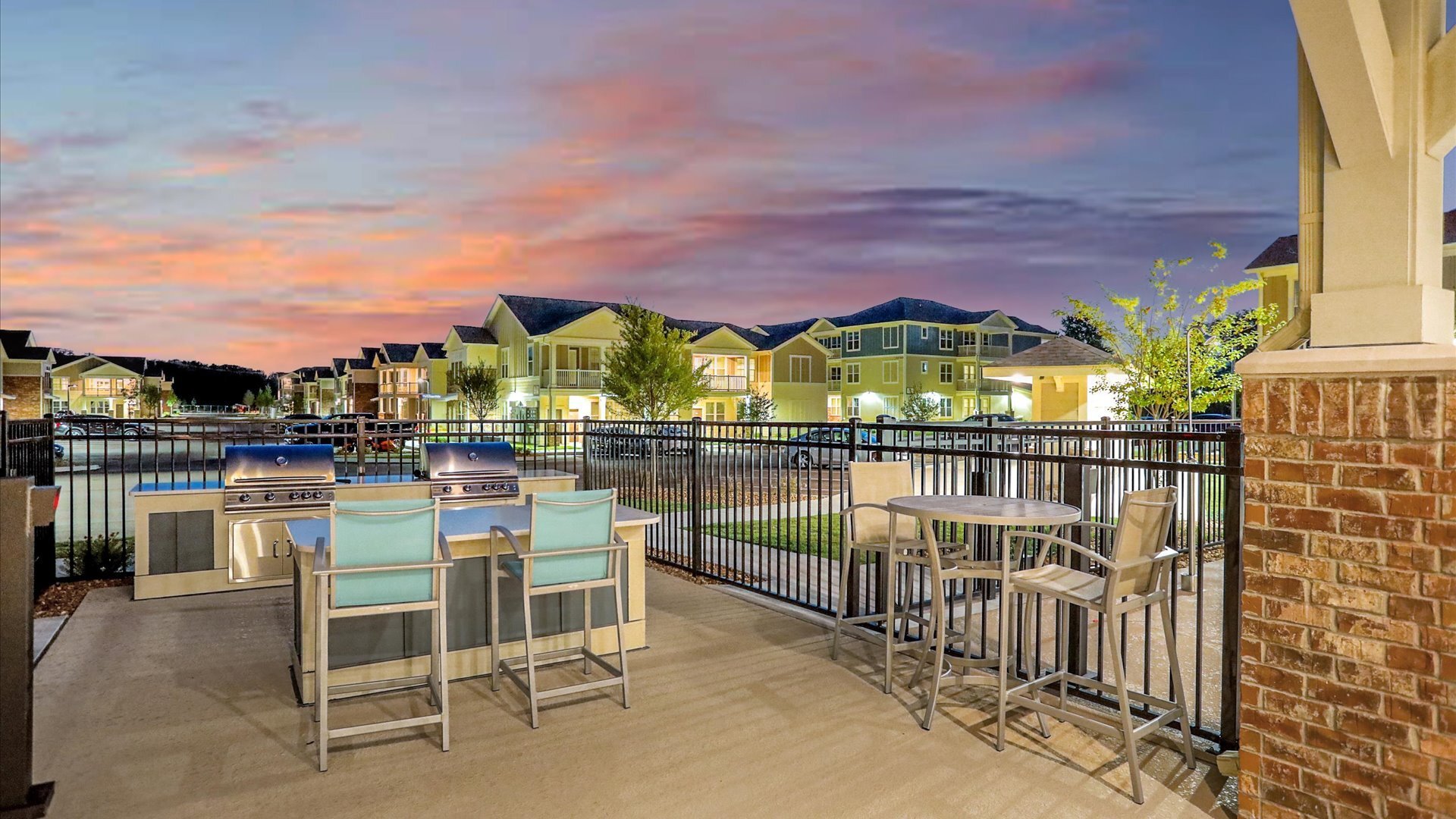 Springs at Colonial Grill Area Sunset