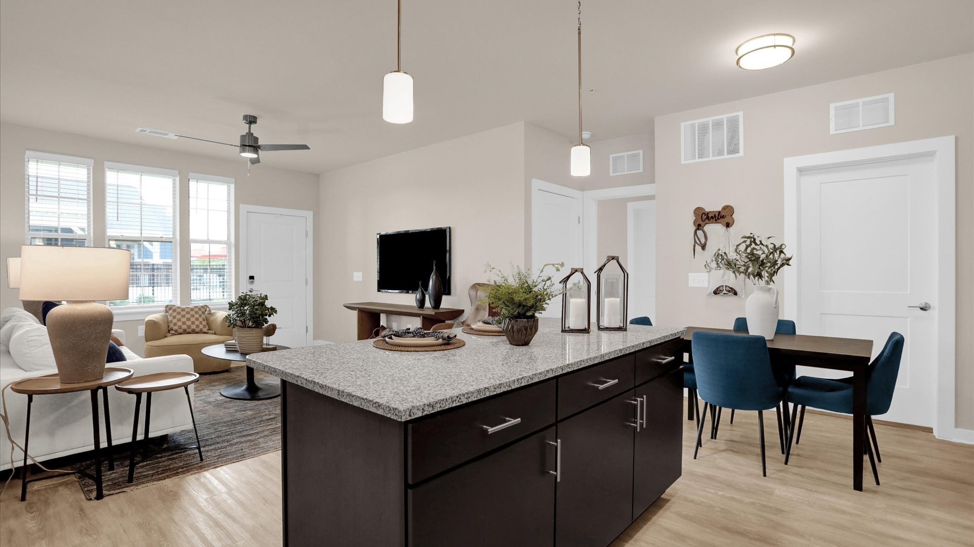 Springs at Colonial Living Room and Kitchen (1)