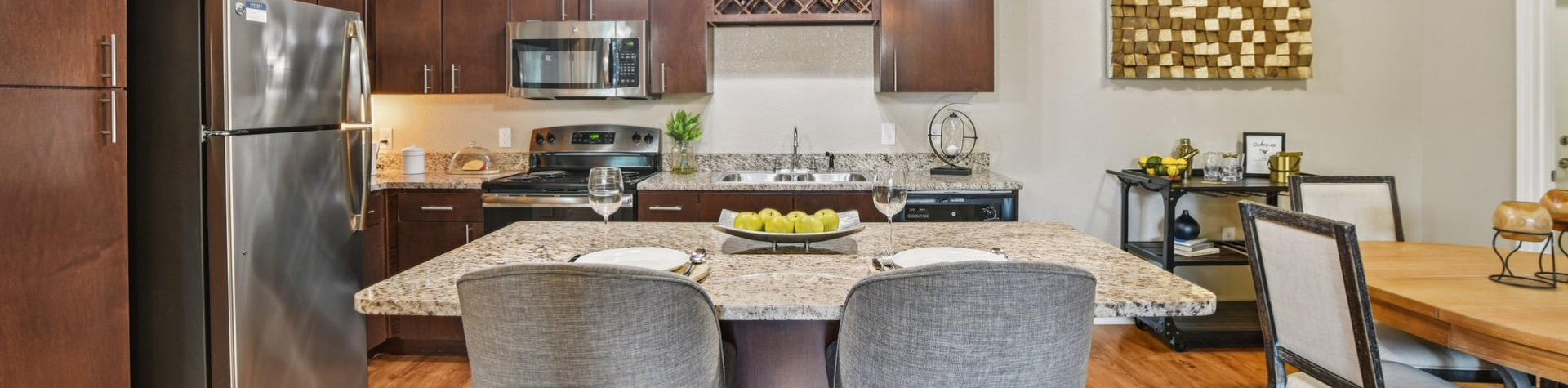 Chef Inspired Kitchens at Springs at Laurens Road Apartments in Greenville, SC Chef Inspired Kitchens at Springs at Laurens Road Apartments in Greenville, SC