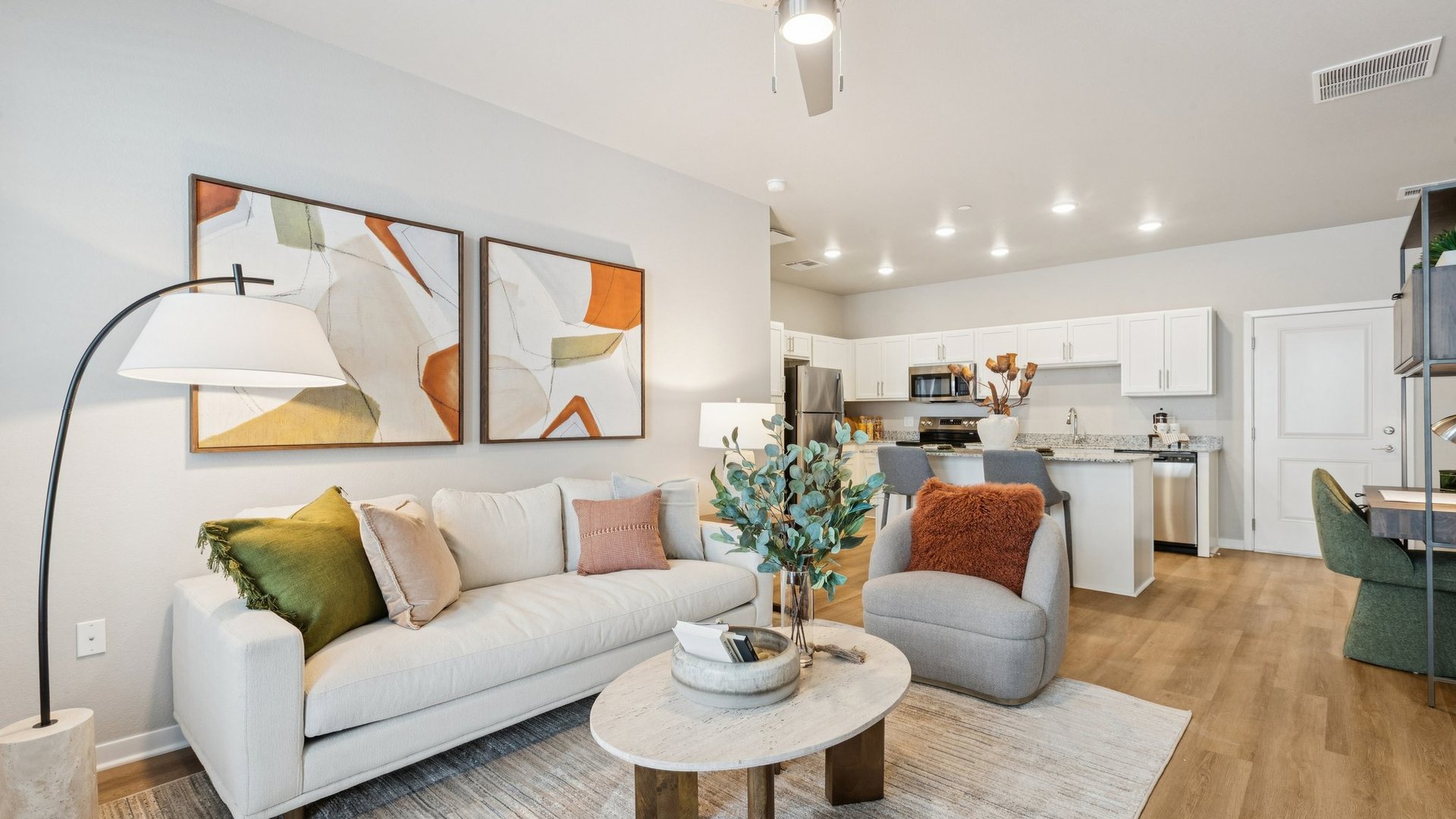 Living Room and Kitchen