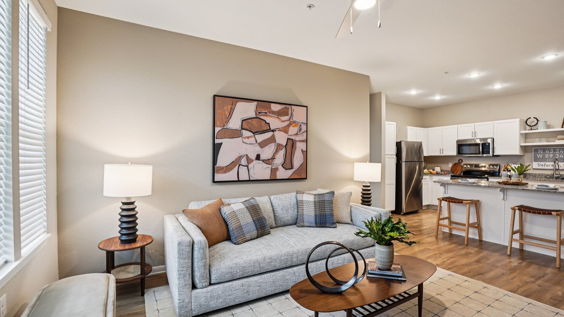 Springs at Deforest Living Room and Kitchen (2)