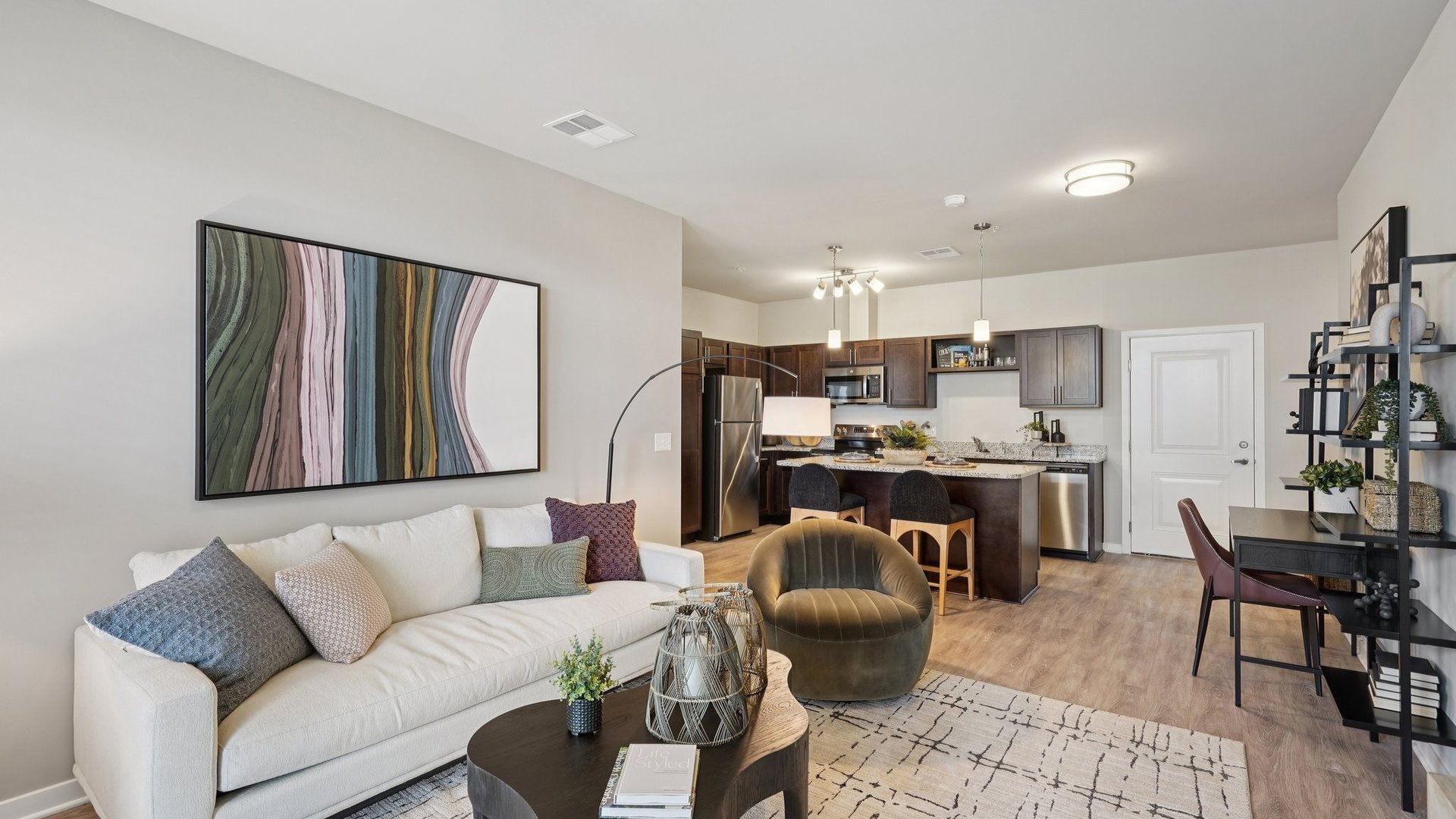 Open concept floor plans