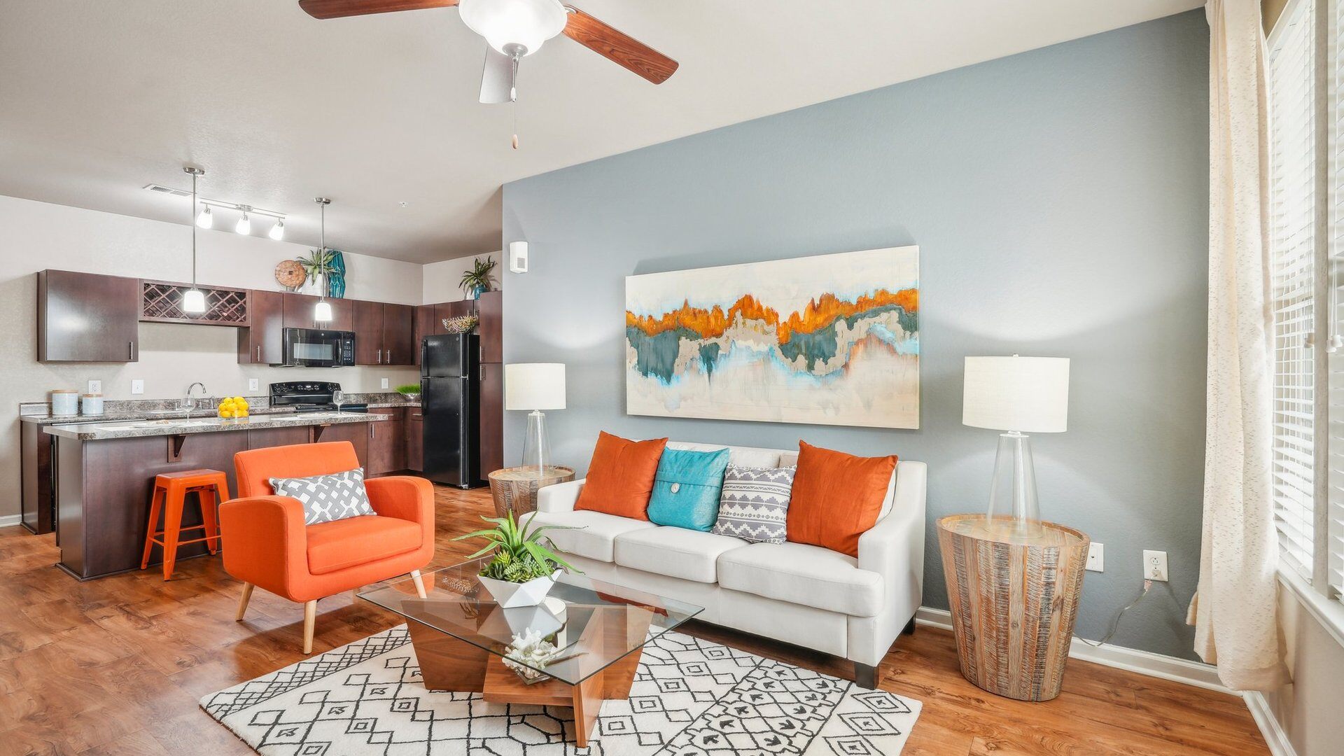 Gulf Coast Living Room and Kitchen Gulf Coast Living Room and Kitchen