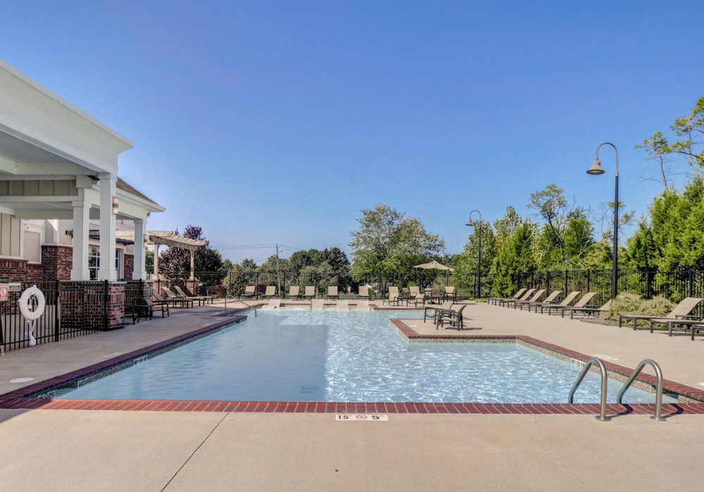 Resort Style Pool at Springs at Liberty Township Apartments