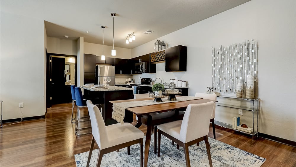 Open concept kitchens at Springs at Sunfield Apartments