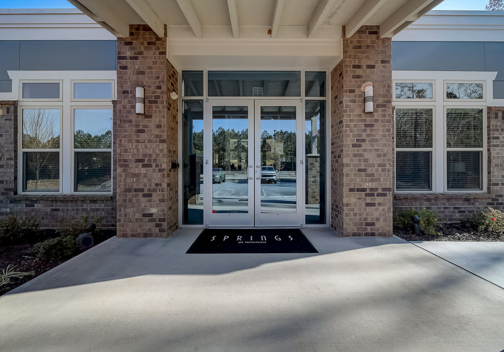 Clubhouse entrance at Springs at Newnan Apartments in Georgia-4