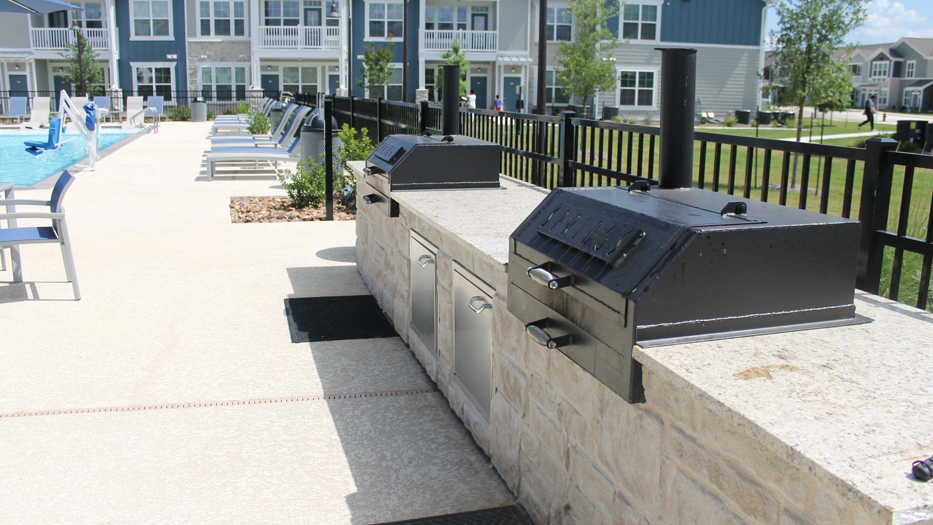 Grill by the Pool in North Austin at Springs at Lakeline Apartments-29