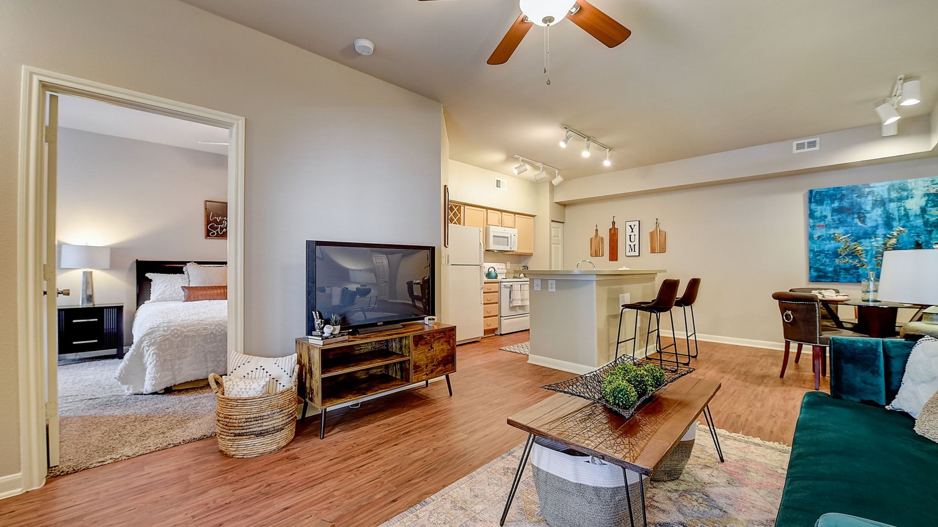 Open concept living at Springs at Live Oak Apartments