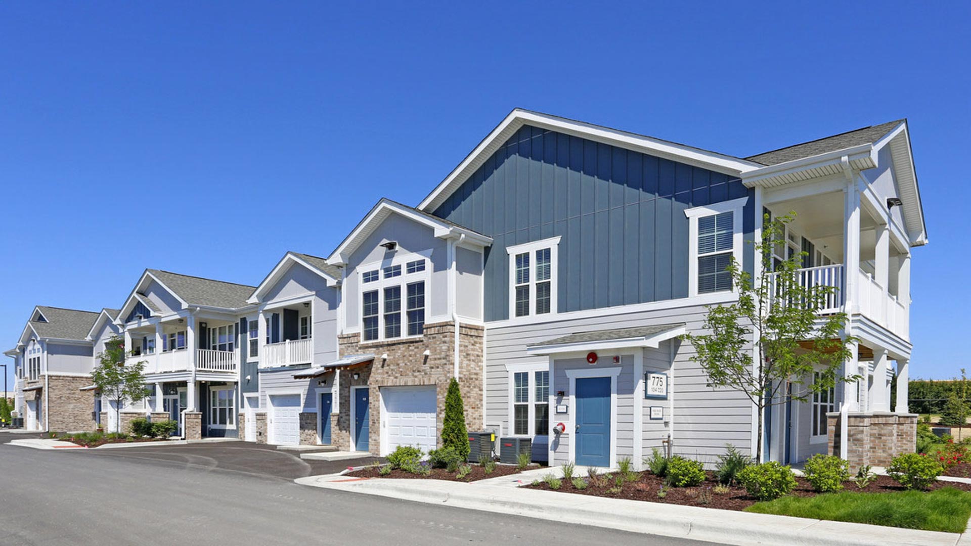 Townhome Exterior at Springs at Oswego Apartments in Oswego, IL-2