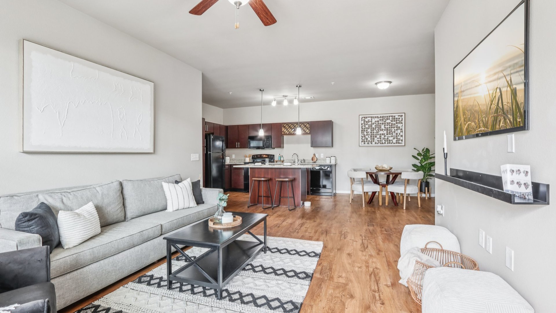 Living Room and Kitchen