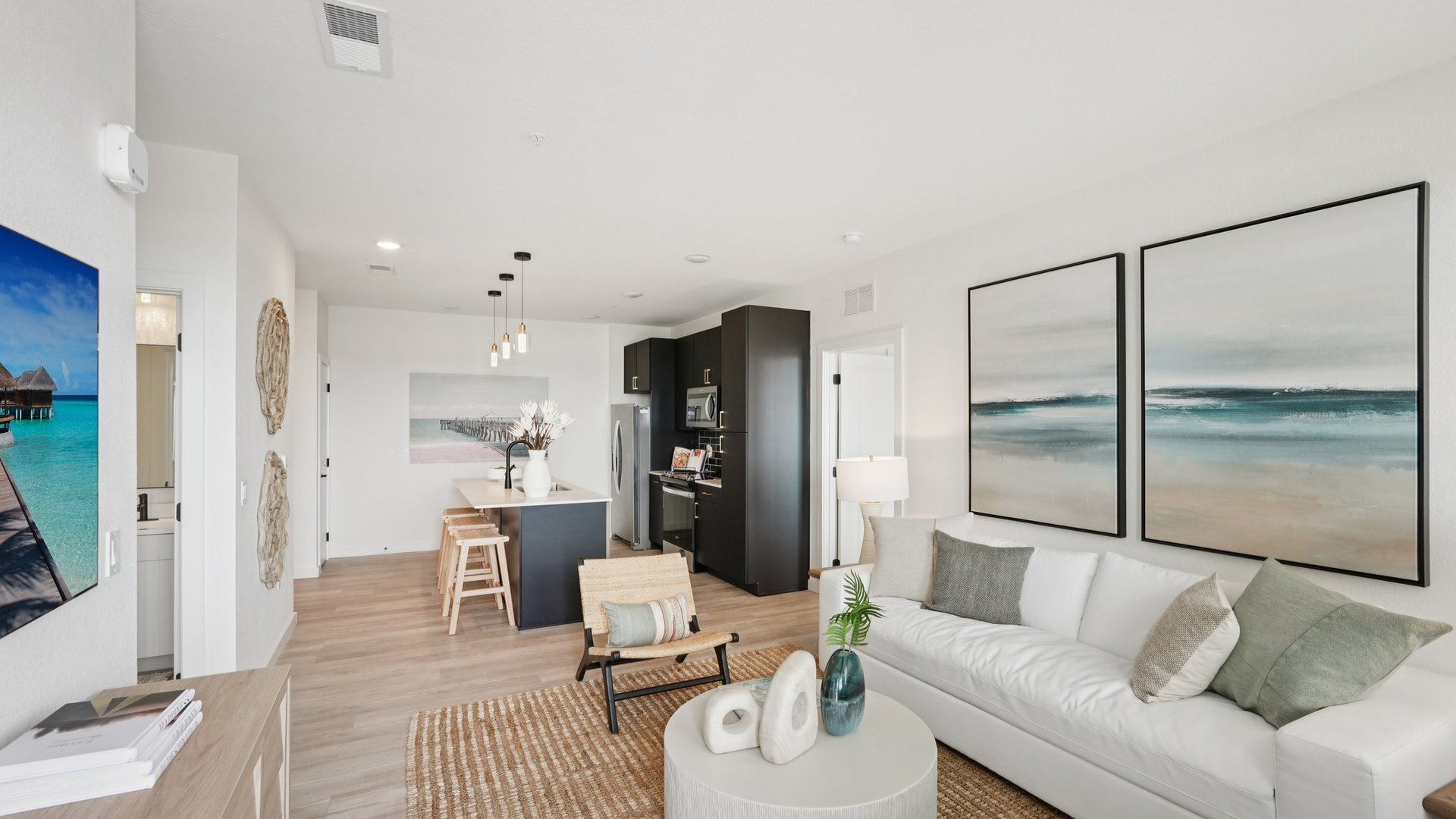 The Centro Living Room and Kitchen The Centro Living Room and Kitchen