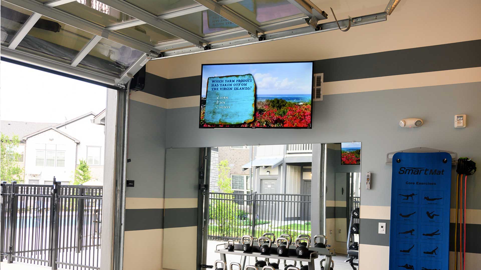 Open air fitness center